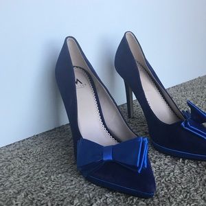blue stilettos